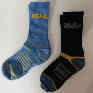 2 Pairs of EUC Strideline UCLA Bruins Crew Socks Men's Size Large 8-12